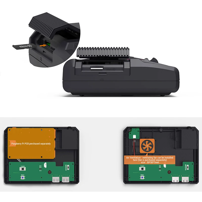 Чехол для игровой приставки Megapi Retroflag чехол совместимый с Raspberry Pi3B/B + наборы