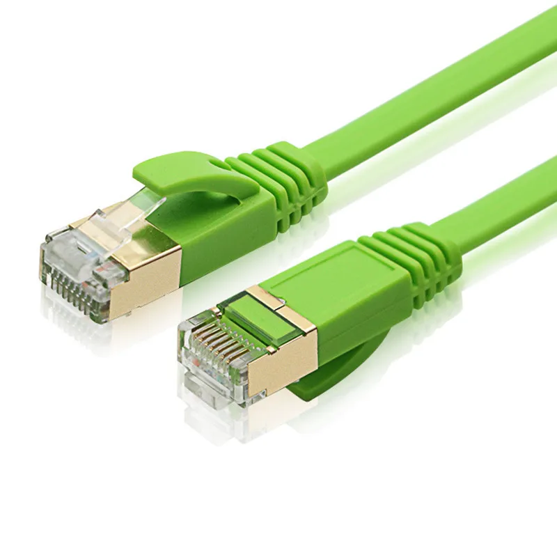 

RJ45 Ethernet Cable UTP Extender Cable Ethernet Cat7 Green Flat Network Cable For Laptop Router Digital Set-Top Box Switch ADSL