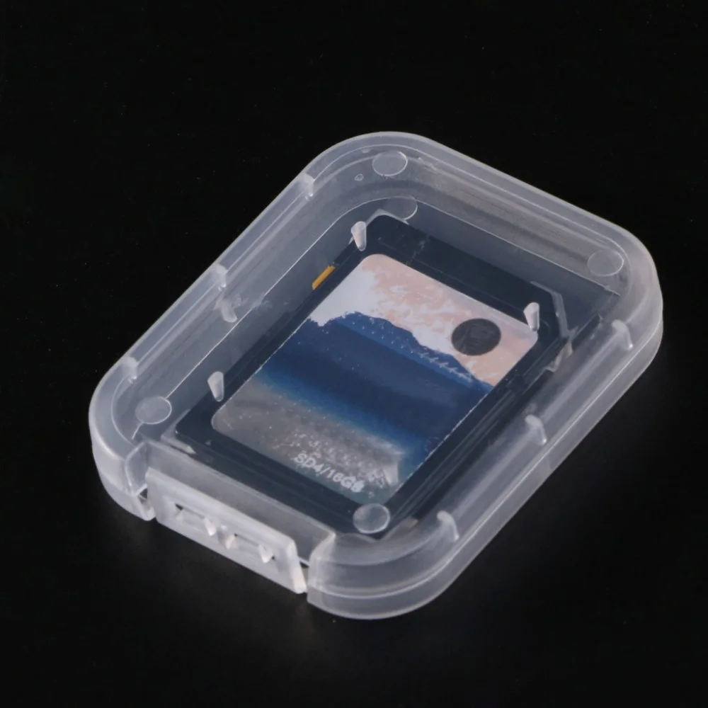 10 шт. чехол для карт памяти пластиковый ящик для хранения флэш-памяти SD Держатель для карт защитная коробка для хранения