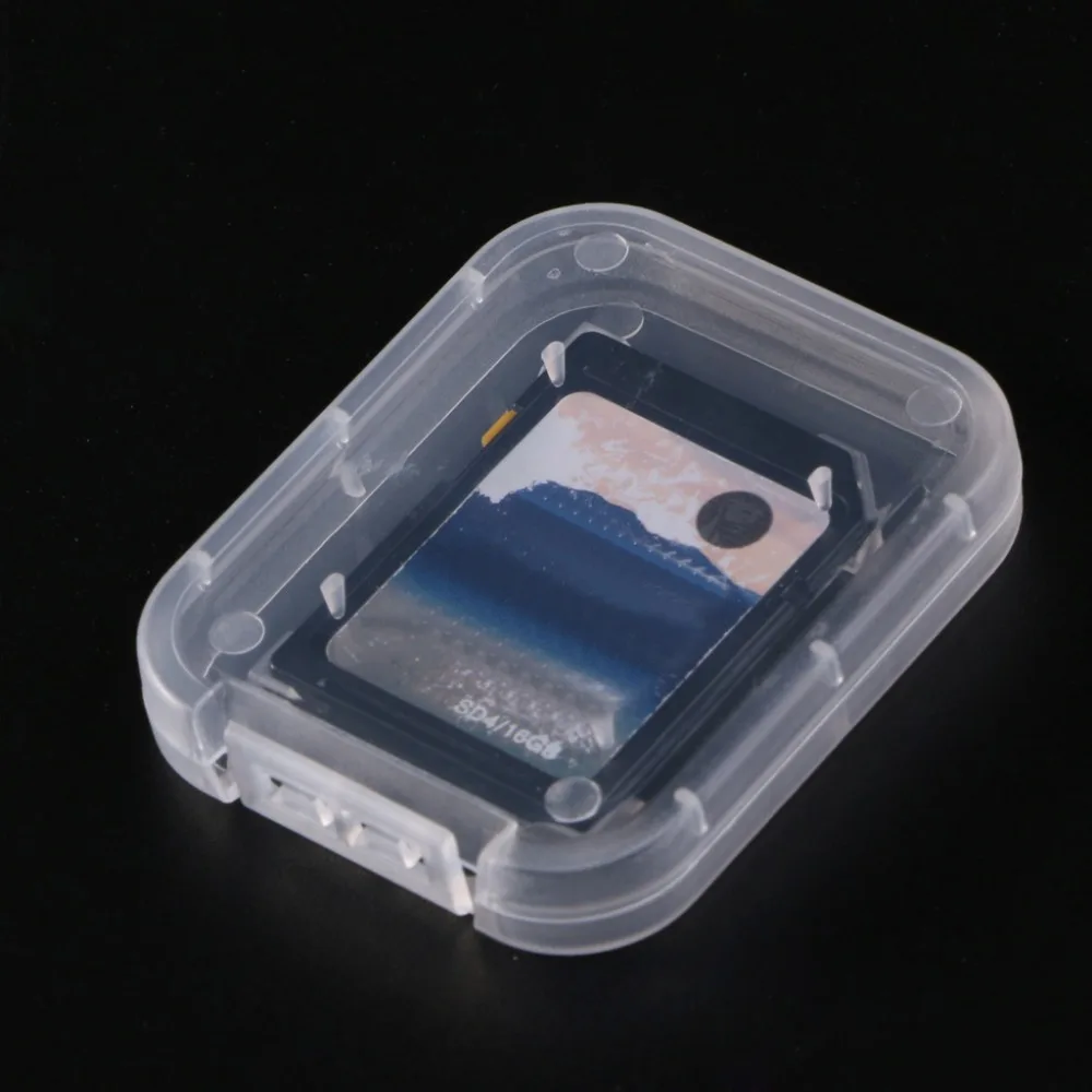 

10pcs Memory Card Case Plastic Storage Box Flash Memory SD Card Holder Protector Storage Box Cover