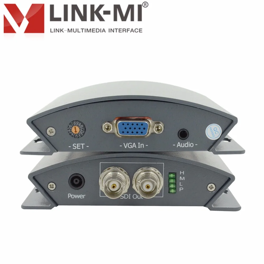 LINK-MI PVS01 широковещательный Профессиональный VGA в HD/3G SDI видеоразъемы и адаптер sdi