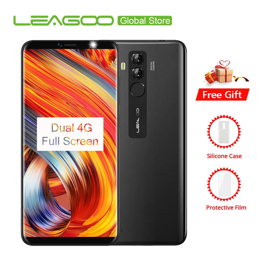 

Leagoo M9 Pro 18:9 Full Screen 4G Smartphone Android 8.1 MT6739V 5.72" Quad Core 2GB RAM 16GB ROM 13MP Face Unlock Mobile Phone