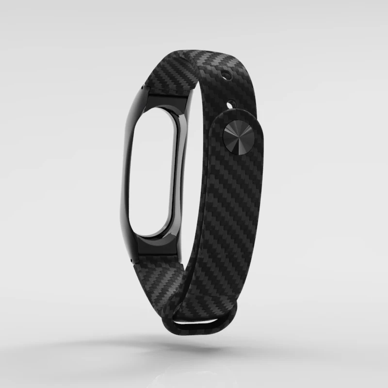 Ремешок Mi Band 2 из углеродного волокна Цветной силиконовый браслет для Xiaomi band