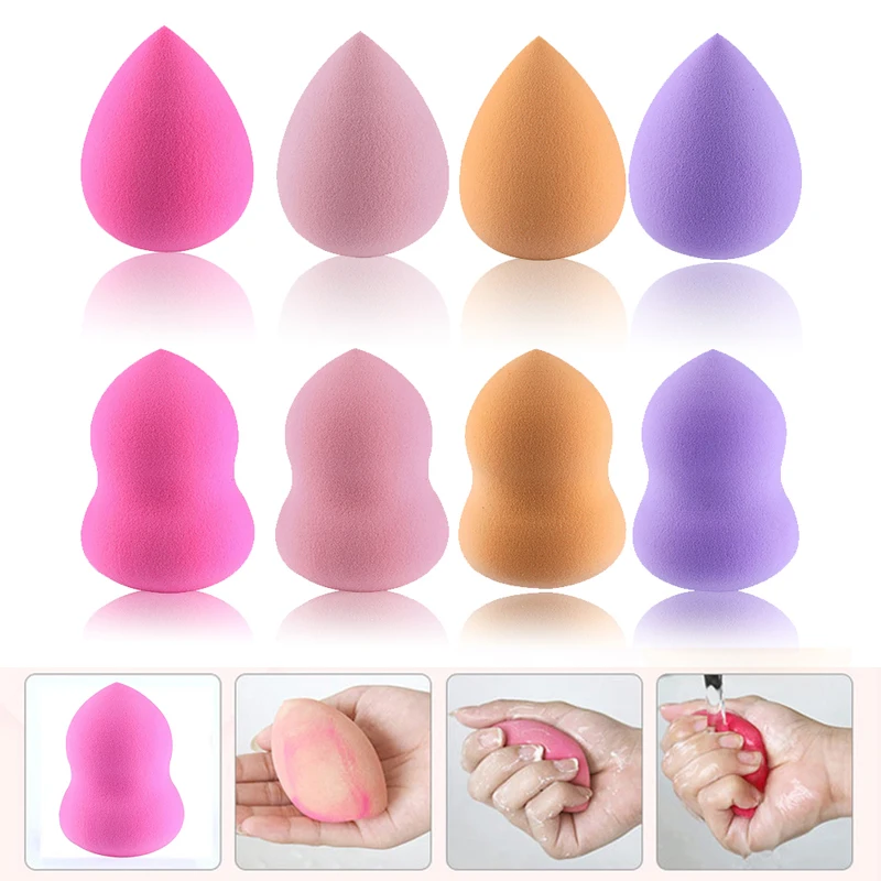  2016 Wholesale Price 8 Pcs Makeup Foundation Sponge Blender Puff Flawless Powder Smooth Beauty New esponja maquiagem ST1# 