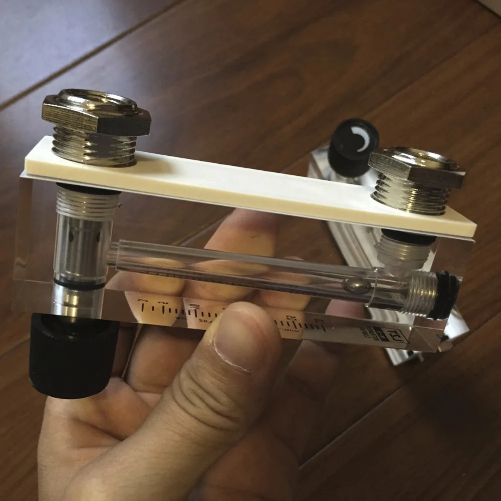 LZT-6T 2-20LPH Square Panel Type Liquid Flowmeter Air Flow Meter rotameter LZT6T Tools Flow Measuring