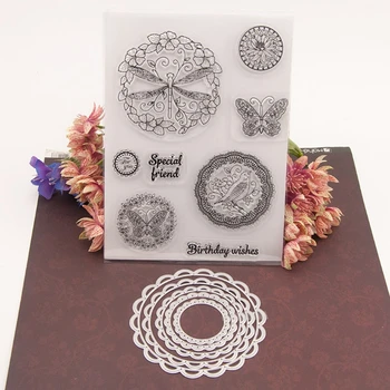 

Round Lace Cutting Dies Stencil For DIY Scrapbooking Embossing Album Card Craft