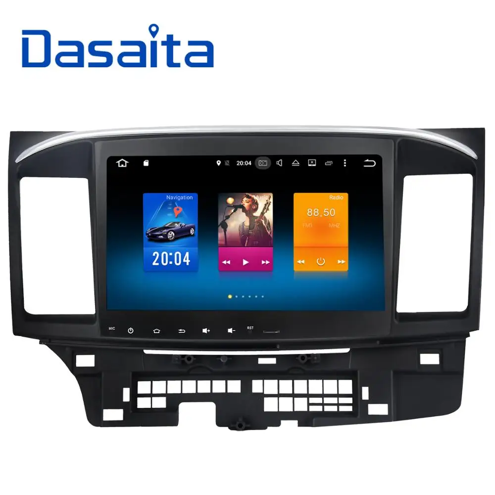 Perfect Dasaita 10.2" Android 6.0 Octa Core Car DVD GPS player  for Mitsubishi Lancer 10 EVO Stereo Auto Radio Head unit Multimedia 0