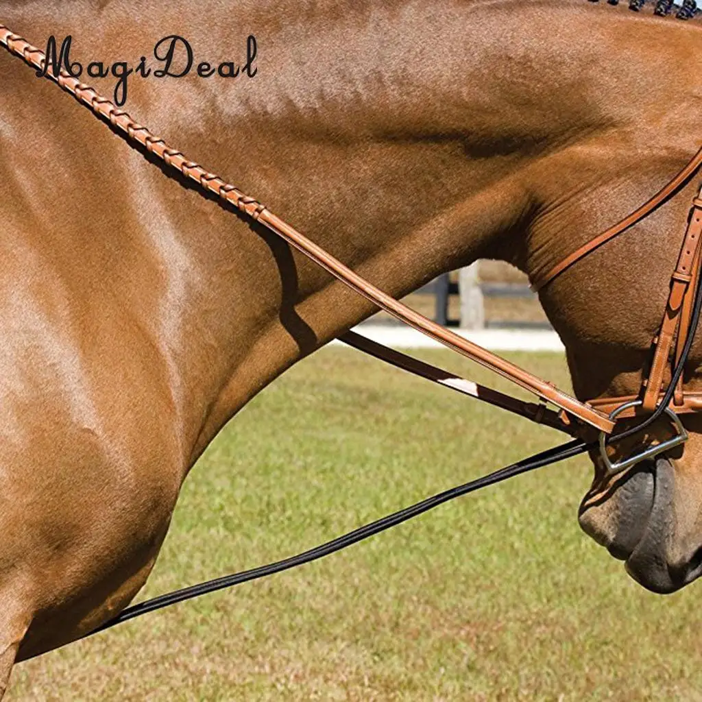 MagiDeal носилки Черного Конского шеи для тренировки лошадей инструмент для ухода за лошадьми конные принадлежности длиной 3 метра
