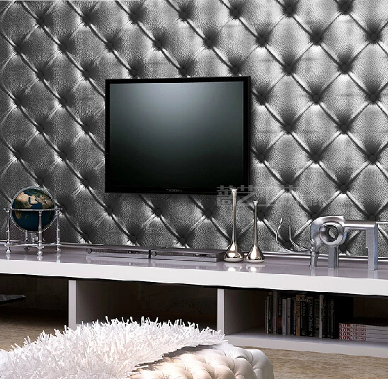 Living Room Wallpaper Black Furniture Design For Your Home Modern Pvc Waterproof Wallpaper Living Room Bedroom Tv Walls Rh Aliexpress Com Black And Silver Sofa