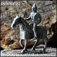 DUNXDECO классический европейский средневековый Тамплиер воин паладин рыцарь имортальный Soilder человек украшения Новинка оловянный сплав подарок декор