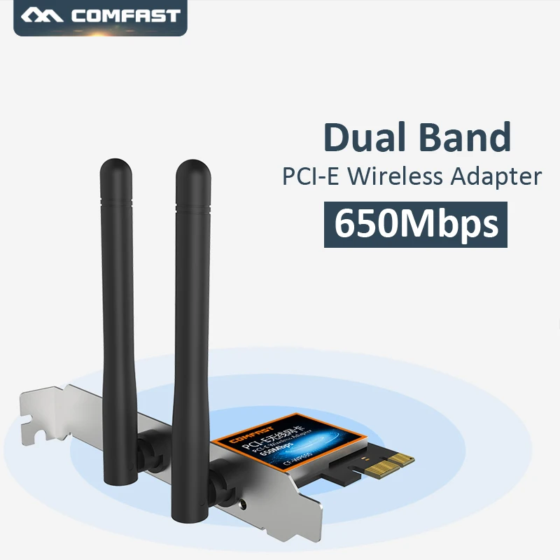 650 Мбит/с 2 4 и 5 8 ГГц Wifi адаптер двухдиапазонный внешний 2dBi антенна беспроводной
