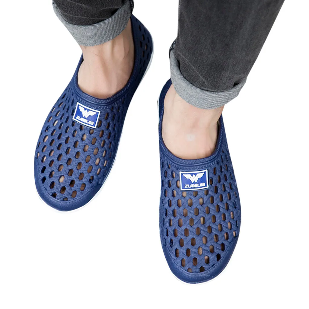 

SAGACE Non-Leather Casual Shoes Lightweight Breathable Sneakers shoes men beach & lazy & hole shoes Running Fashion Apl1