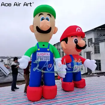 

factory Direct Heating Sale inflatable cartoon character,Inflatable Mario and Rocky for sale