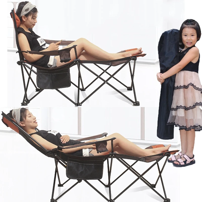 

12%Lounge Folding Fishing Chair With Carry Bag & Cup Holder, Folding Camping Chair For Fishing Sports,outdoor, Beach,Picnic,Hiki