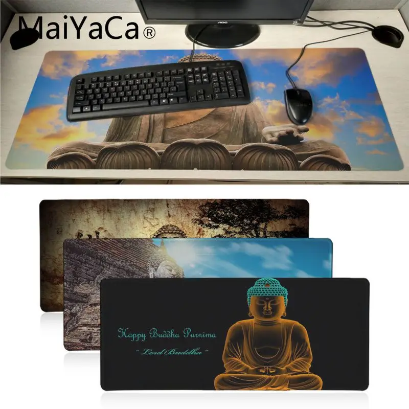 

MaiYaCa My Favorite Buddha Unique Desktop Pad Game Mousepad Office Mice Gamer Desk mat Soft Lockedge gaming Mouse Pad