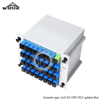 

5pcs CATV FTTH 1*32 SC-UPC PLC splitter Cassette box 1*32 splitter Fiber Optical Cassette Box PLC Splitter Card Module Inserting