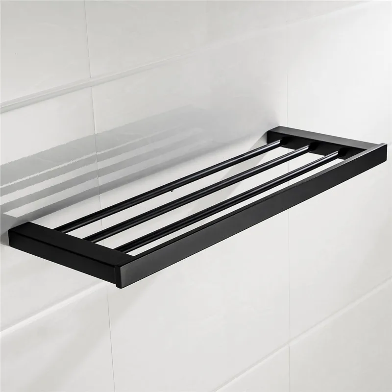 Customized304 черная стойка для полотенец из нержавеющей стали для ванной комнаты, держатели для туалетных полотенец, настенное крепление, европейские аксессуары для ванной комнаты, вешалка для полотенец