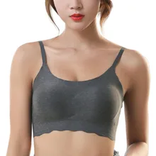 Женский спортивный бюстгальтер утолщенный пуш-ап фитнес Беговая футболка бесшовный жилет для йоги