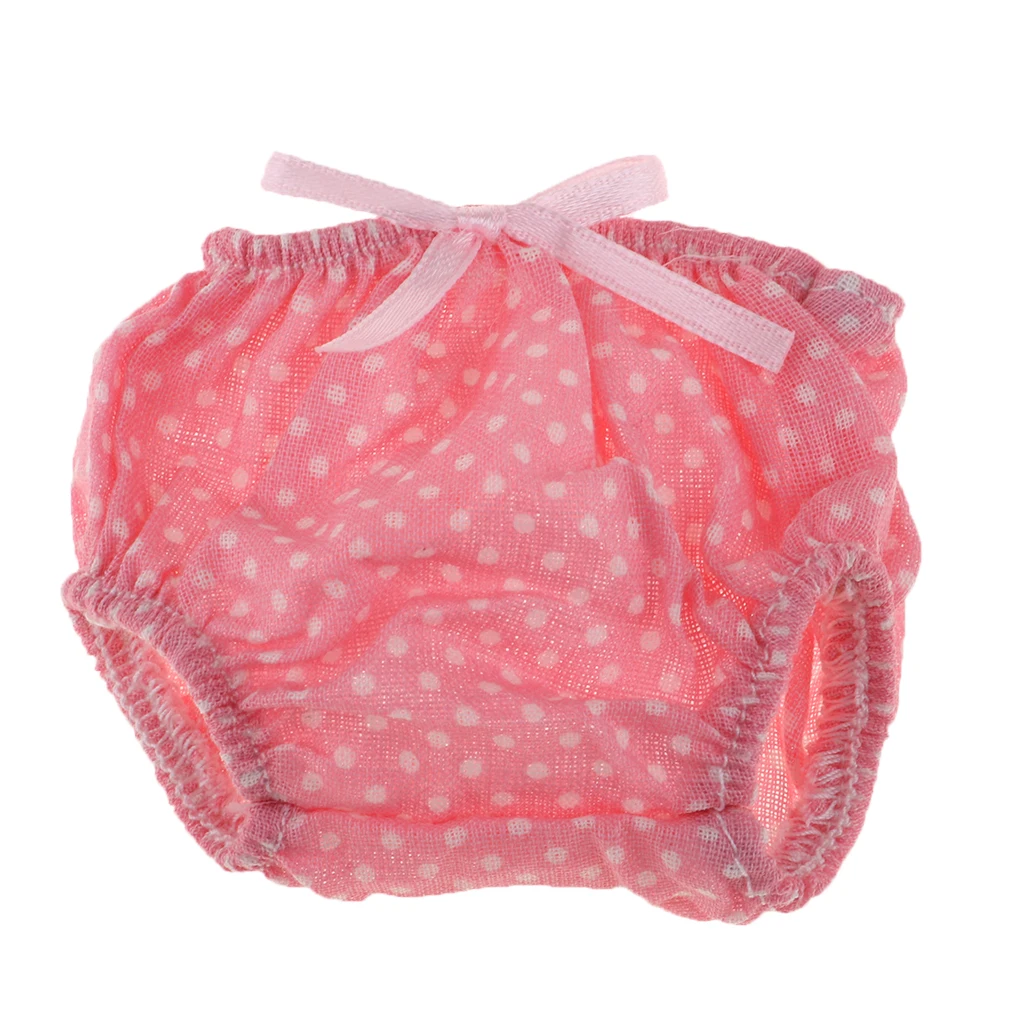 Cute Pink Lace Underpants Outfits Pajama Briefs for Mellchan Baby 9-11inch Reborn Girl Dolls Dress-up Clothing Accessory