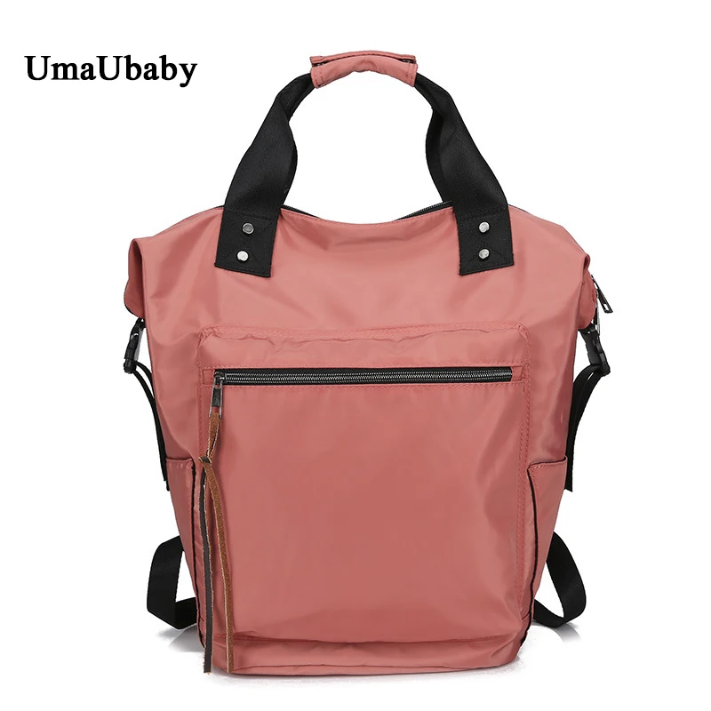 

2019 New Mummy Bag Nylon Fashion Women's Backpack Canvas Double Shoulder Outdoor Travel Portable Backpack Baby Diaper Bags
