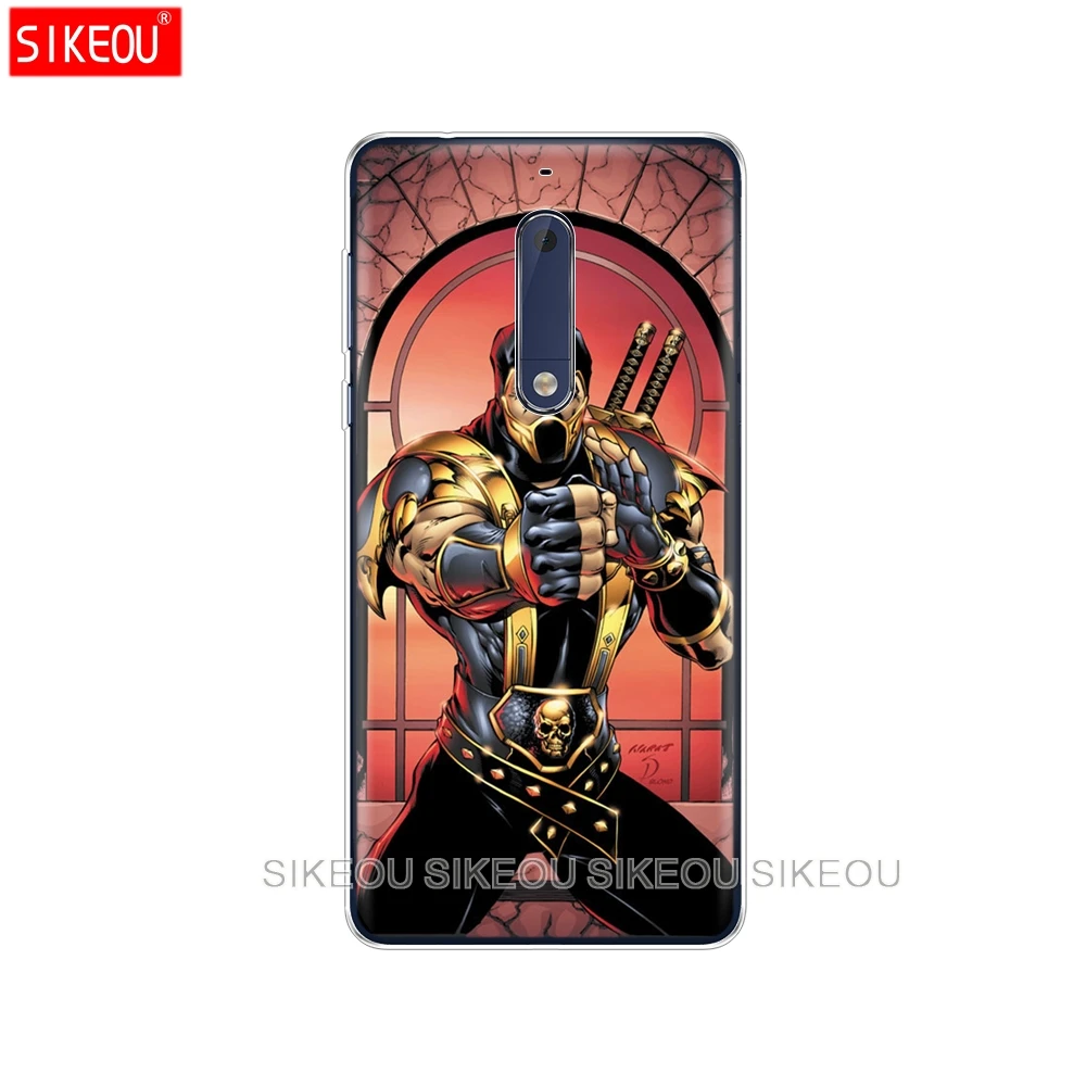 Силиконовый чехол для телефона Nokia 5 3 6 7 PLUS 8 9 /Nokia 1 2018 Scorpion Sub Zero Mortal Kombat x|Бамперы| |