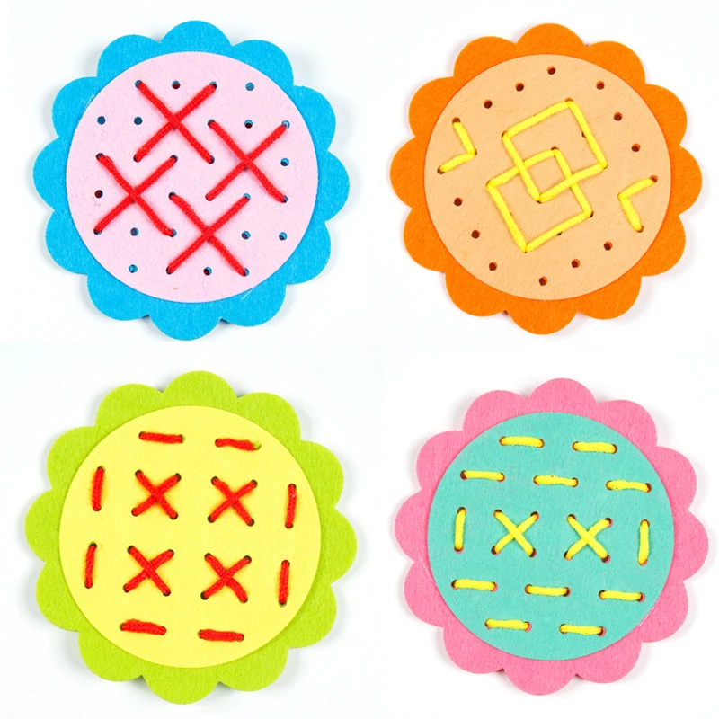 

1pc Baby Early Learning Education Toys Montessori Teaching Aids Math Toys Teaching by handKindergarten Manual DIY Weave Cloth