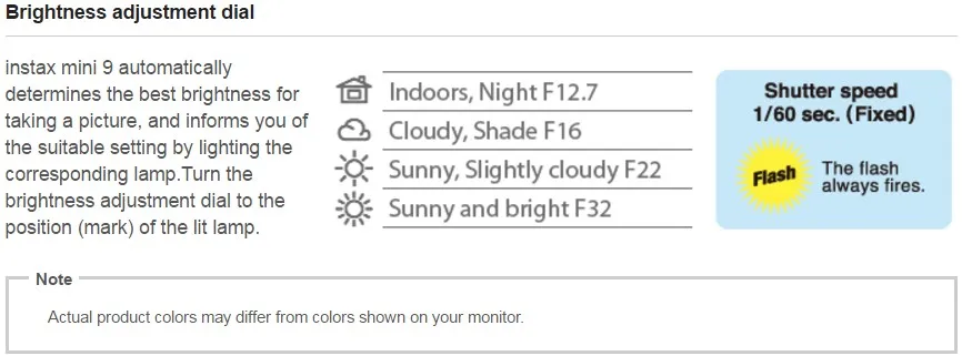 Fujifilm's Instax Mini 9 7