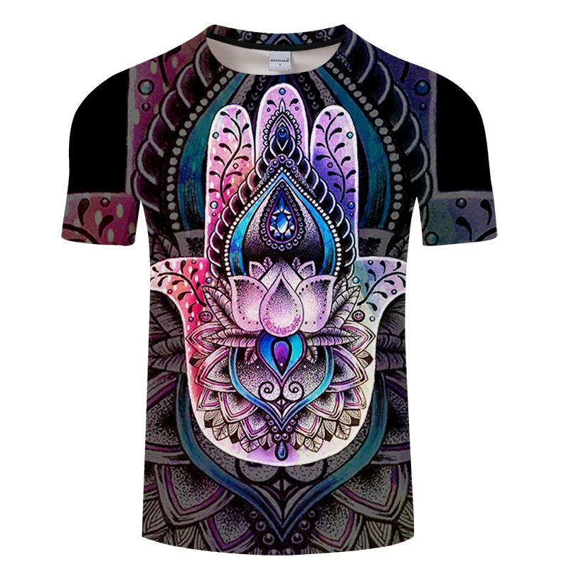 HAMSA By Brizbazaar, художественная футболка с 3D принтом, футболка с коротким рукавом для мужчин и женщин, футболки, забавная футболка, летние топы, уличная одежда, принт, Прямая поставка