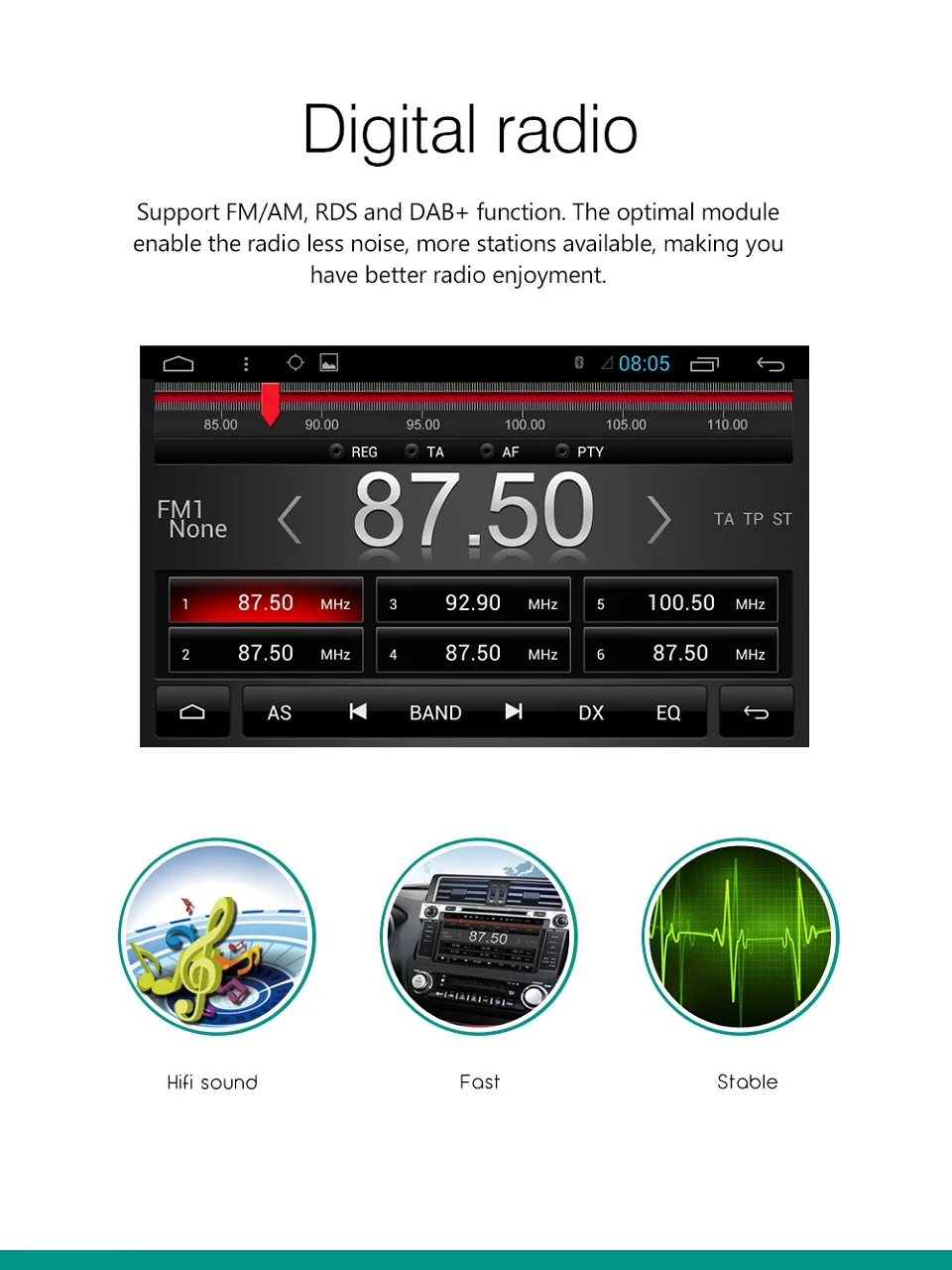 Excellent MARUBOX M706DT8 Universal Double 2 Din multimedia player Octa 8 Core Android 8,1 2GB RAM, 32GB,GPS,Radio,Bluetooth,NO DVD 7