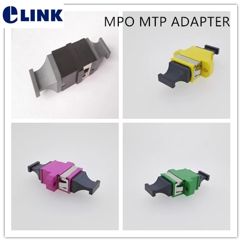 MPO MTP fiber adapter UP-DOWN BLACK YELLOW GREEN Mageta ONE body type MPO optical fiber coupler ftth connector ELINK 10pcs 10pcs new fod2712ar2 optical coupler package sop 8