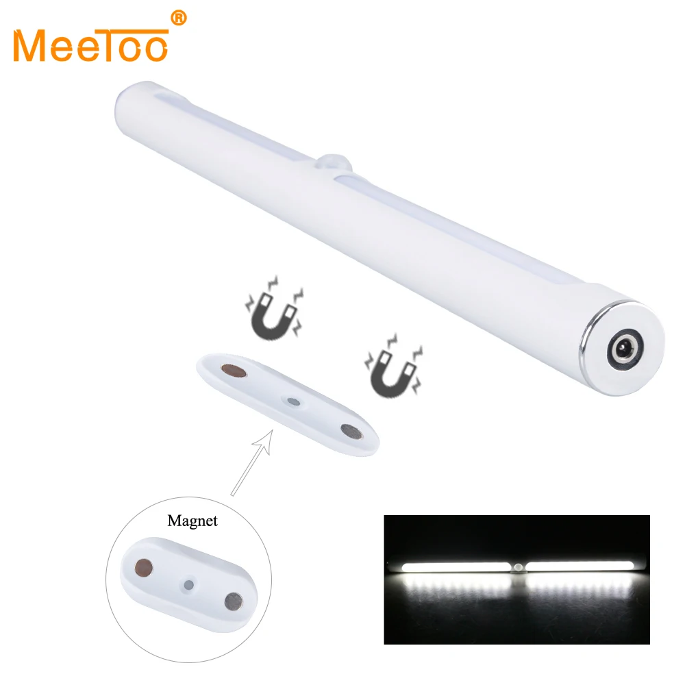 

Rechargeable USB LED Under Cabinet Light PIR Motion Sensor Bar LED Lights For Home Smart Night Lamp Bedroom Closet Kitchen Light