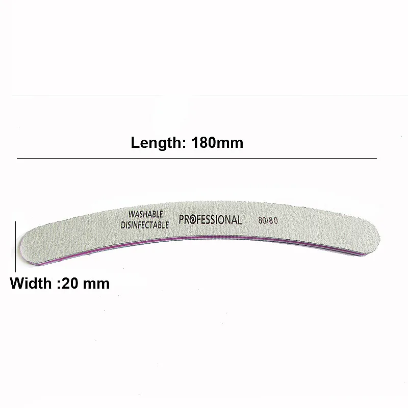 

4Pcs Nail File Set Grey 80/80 Sanding Nail Buffer Professional Salon Nail Files Curve Banana Nail Tools Supplier Wholesale 2016