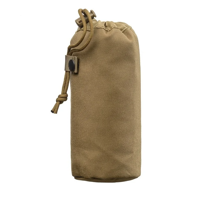 CQC тактический Molle бутылка для воды чехол стеклянная крышка военная уличная туристическая походная охотничья Сумка-держатель для чайника поясная сумка - Цвет: DE