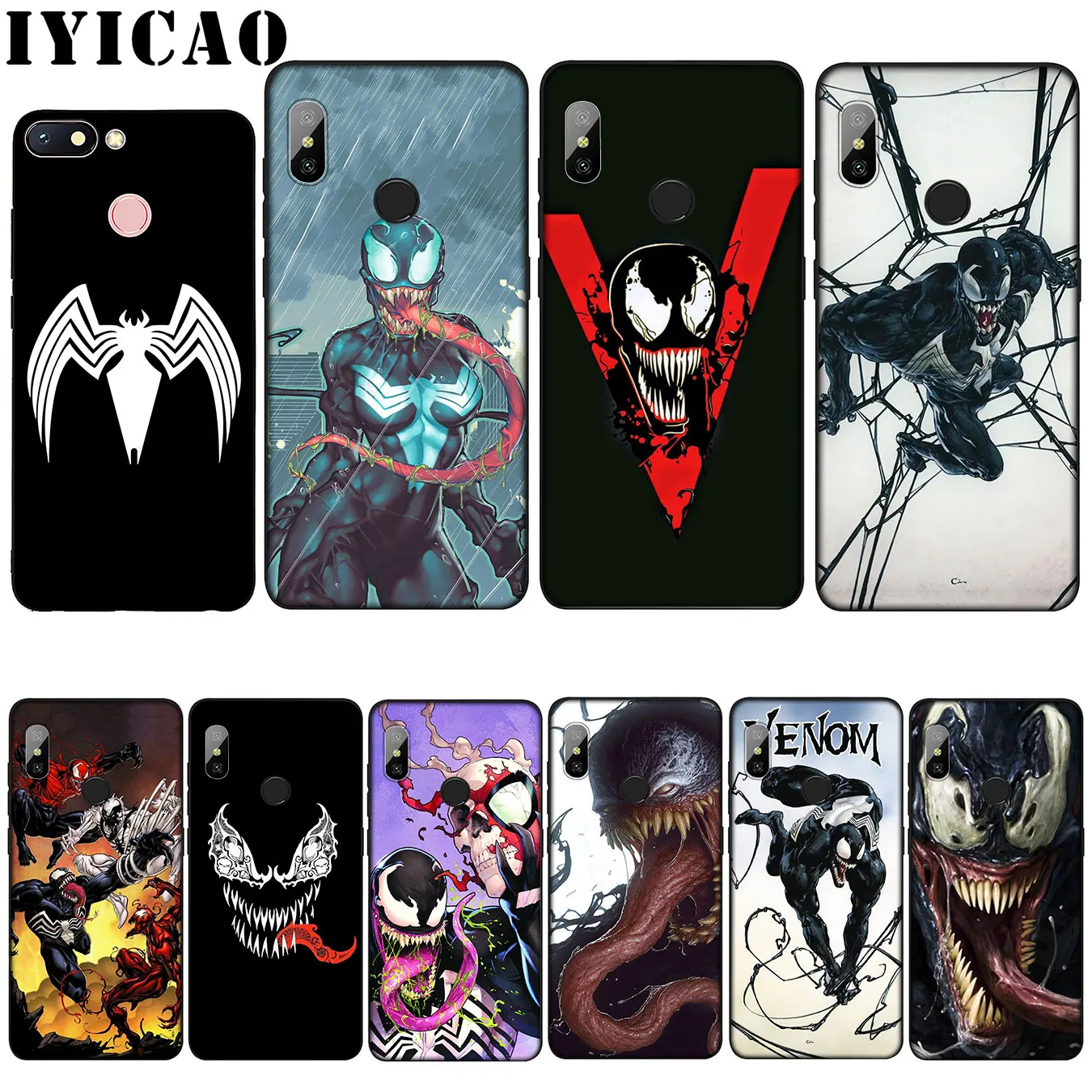 IYICAO Venom Marvel довольно Coque Shell Мягкий силиконовый чехол для Xiaomi mi 9 8 A2 Lite A1 6 pocophone f1