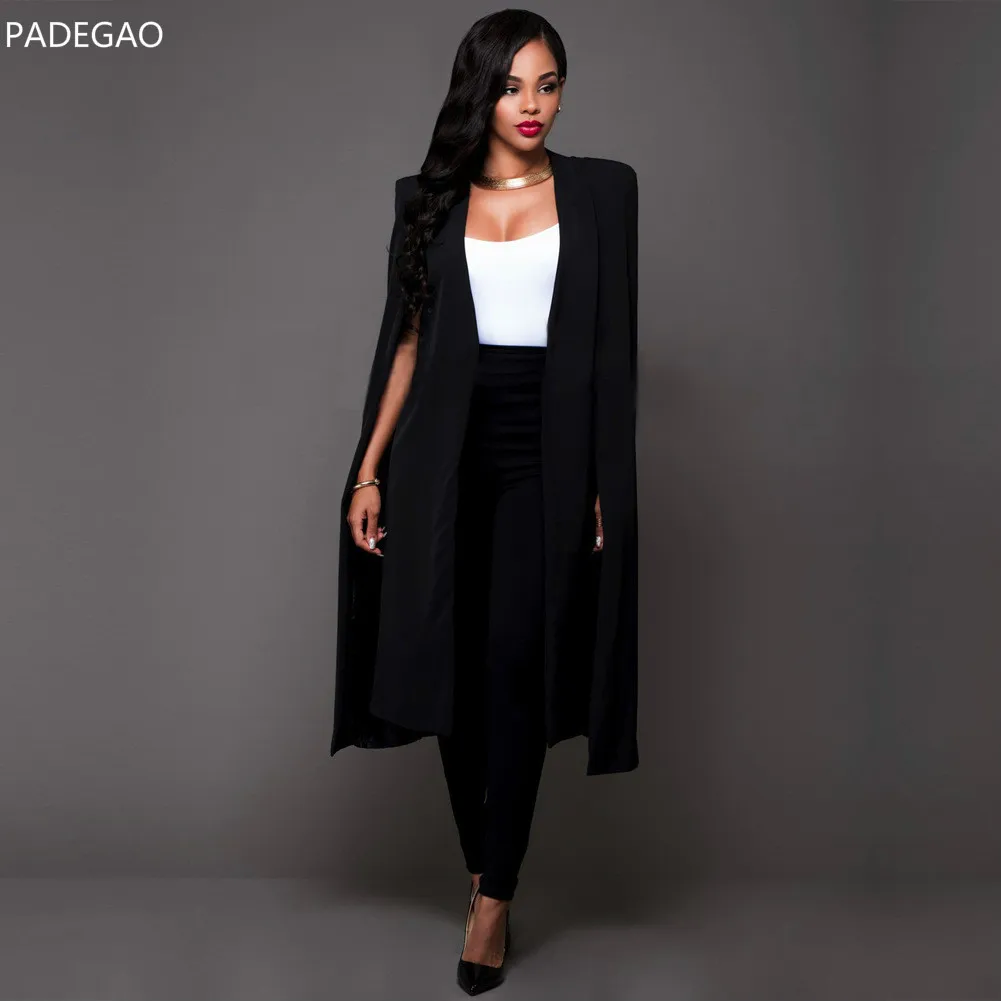 longue veste noir femme