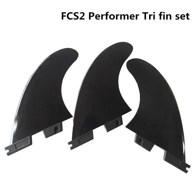 FCS2 исполнитель Tri fin Набор черный пластик Surf Fin Quilhas 5 шт./компл. доски для серфинга Fin