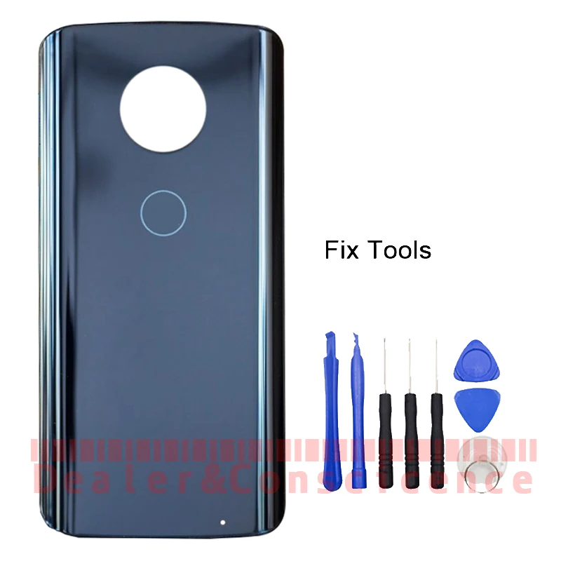 

1PCS For Motorola Moto G6 Plus Back Battery Cover Glass Housing Rear Door Case Replacement Part+Glue+Tools