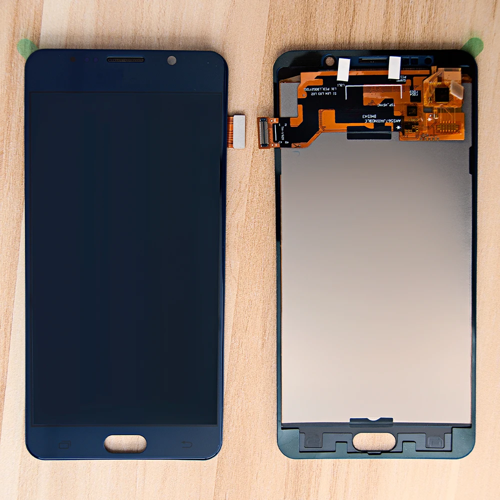 AMOLED 5 7 ''дисплей для SAMSUNG GALAXY Note LCD сенсорный экран сборка Оцифровка N9200 N920F N920T