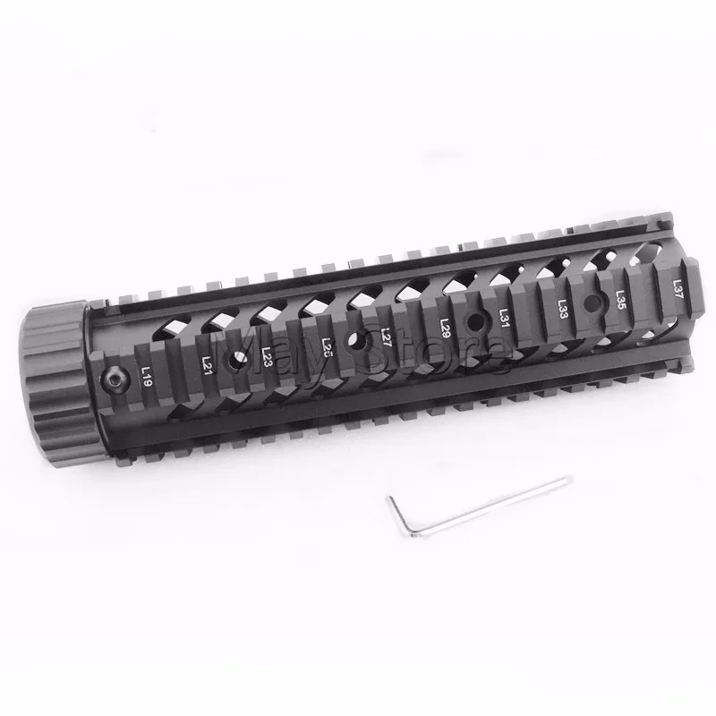 Охота Стиль AR тактические середины Длина 7 "/9"/12 "10 Бесплатная Float Quad Rail handguard Picatinny Труба подходит M16 M4 AR-15