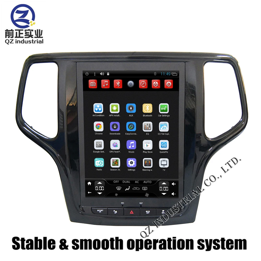 Clearance 10.4" Upright Huge Screen Android 4.4 T3 2G 32G for Jeep grand Cherokee 2015-2017 Car DVD Player with 3G 4G WIFI GPS Map Radio 2