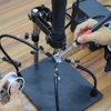 NEWACALOX Third Pana Hand Hot Air Gun Frame PCB Board Holder Heat Gun Stand Helping Hands Soldering Tool 3X LED Magnifying Glass 5