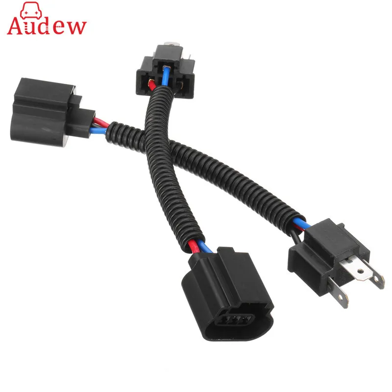 

2Pcs H4 9003 to H13 9008 Adapter Headlight Conversion Cable Wire Connector Adapter Conversion Cable For Ford/Dodge/GMC