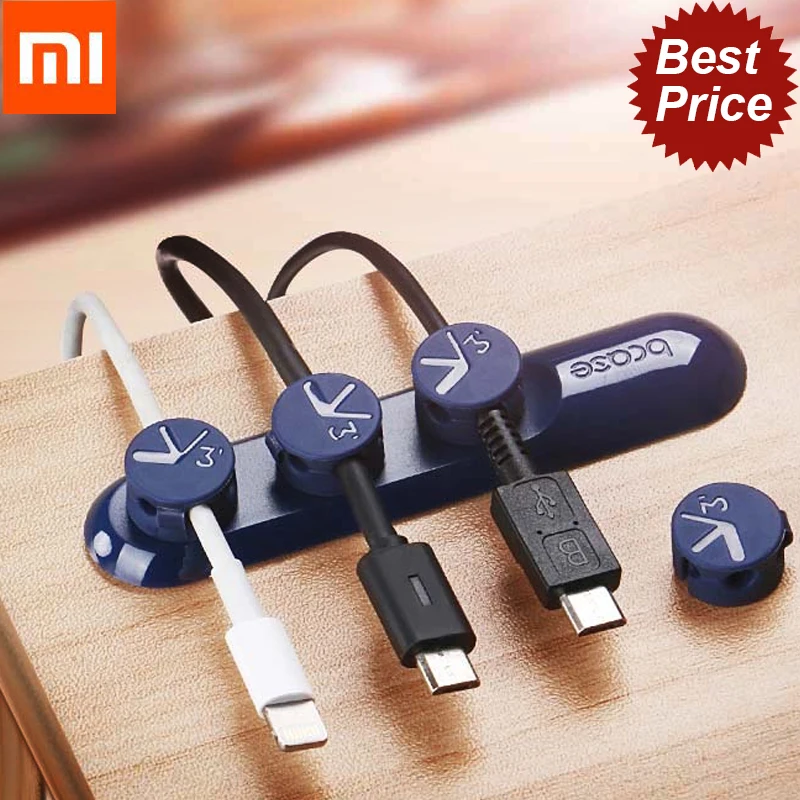 

Xiaomi ecological chain Mijia Bcase TUP2 Magnetic Absorption Cable Clip Holder Compatibility Practical Magnetic Base smart home