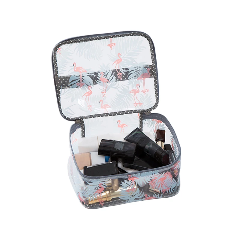 ميهوك PVC طيور النحام شفافة التجميل أكياس للماء واضح الجمال ماكياج سستة المكياج أدوات الزينة اكسسوارات لوازم السخافات