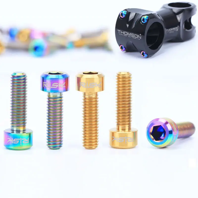 Buy 6pcs bicycle handlebar stem bolts