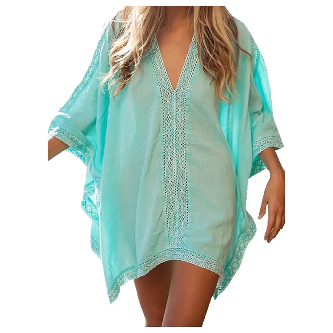 Hot Womens Solid Oversized Beach Cover Up Swimsuit Bathing Suit Beach