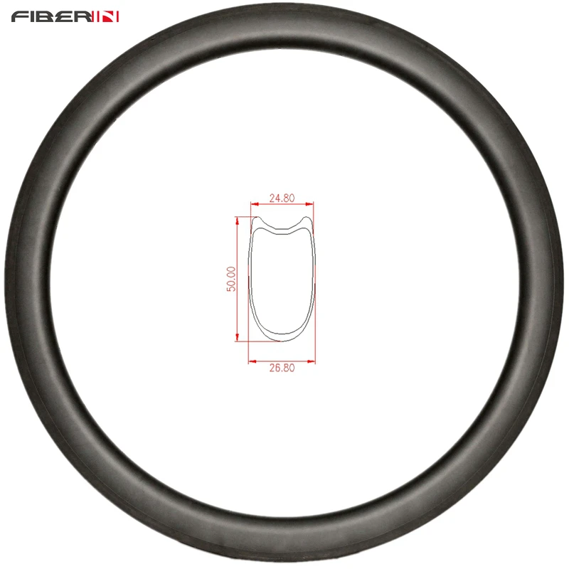 

Free shipping 25mm width 50mm Tubular carbon wheels full carbon with 16H to 32H glossy/matte road bicycle rims