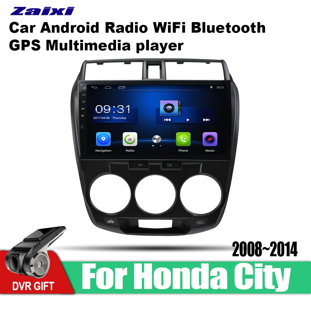 

ZaiXi 10.1 Inch 2Din Android Car Radio Wifi Autoradio HD 1024600 Tochscreen GPS Multimedia Player For Honda City 2008~2014