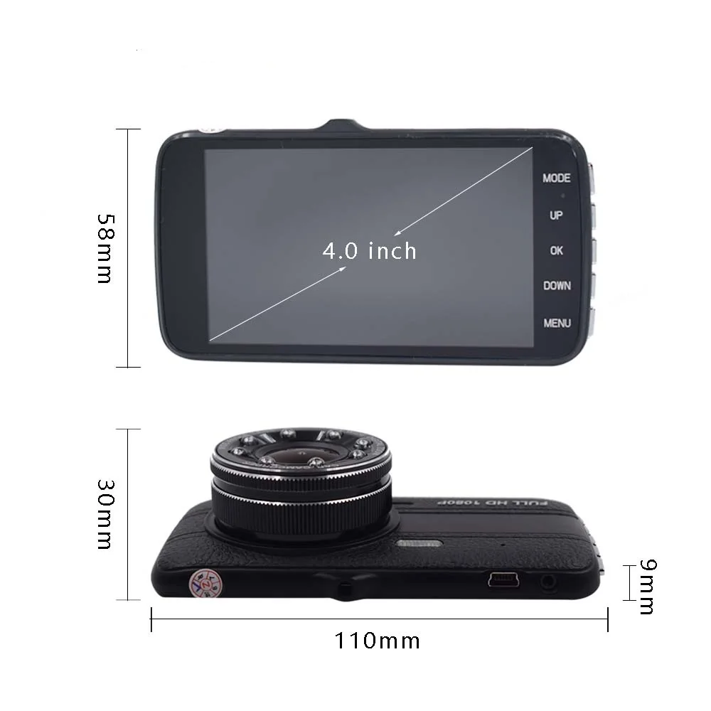 Original-4-0-Inch-IPS-Screen-8-LED-lights-Car-DVR-camera-dual-lens-rear-view (2)