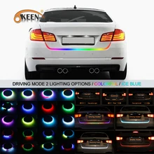 OKEEN 47.6inch led trunk strip RGB or Iceblue driving mode I20 car-styling Reverse dynamic led turn light Tailgate light strip